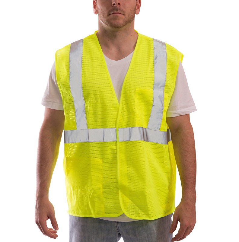 Job Sight Class 2 Mesh Vest in Flourescent Yellow